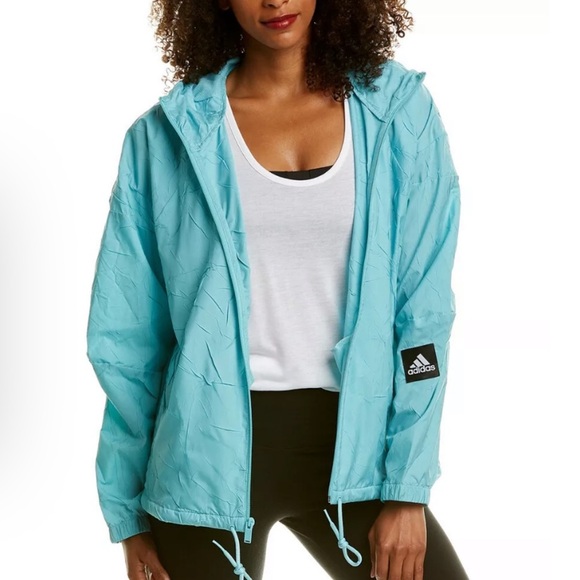 NWT Adidas W.ND Primeblue Windbreaker Jacket - Picture 1 of 10